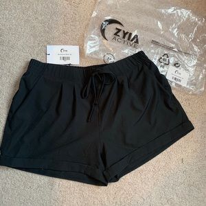 Black summer shorts